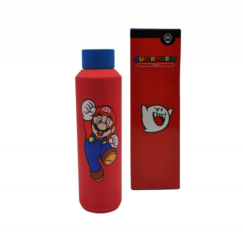 GARRAFA ACQUA MODELO SUPER MARIO EM INOX 600ML  REF: 10072572