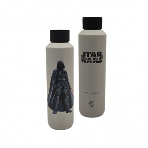 GARRAFA MODELO DARTH VADER EM INOX 600ML  REF: 10072573 GARRAFA MODELO DARTH VADER EM INOX 600ML  REF: 10072573