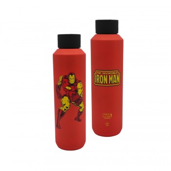 GARRAFA MODELO HOMEM DE FERRO EM INOX 600ML  REF: 10072577