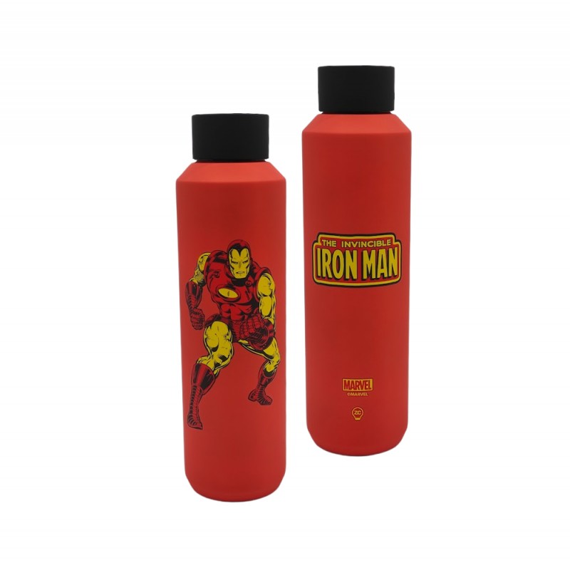 GARRAFA MODELO HOMEM DE FERRO EM INOX 600ML  REF: 10072577