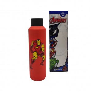 GARRAFA MODELO HOMEM DE FERRO EM INOX 600ML  REF: 10072577 GARRAFA MODELO HOMEM DE FERRO EM INOX 600ML  REF: 10072577
