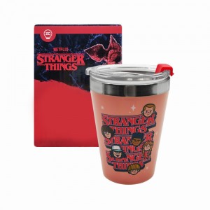 COPO DE VIAGEM MODELO STRANGER THINGS EM INOX 300ML REF: 10025299 COPO DE VIAGEM MODELO STRANGER THINGS EM INOX 300ML REF: 10025299