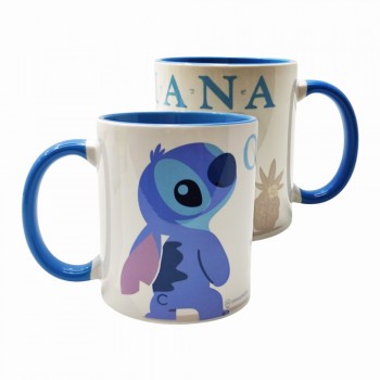 CANECA POP MODELO STITCH OHANA EM CERÂMICA 350ML REF: 10025357