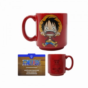 CANECA MINI TINA MODELO LUFFY EM CERÂMICA 100ML REF: 10025362 CANECA MINI TINA MODELO LUFFY EM CERÂMICA 100ML REF: 10025362