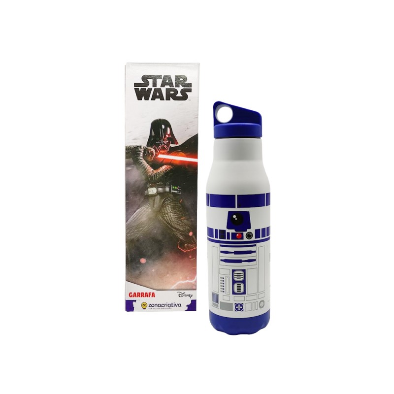 GARRAFA SPACE MODELO STAR WARS EM INOX 600ML REF: 10072750 GARRAFA SPACE MODELO STAR WARS EM INOX 600ML REF: 10072750