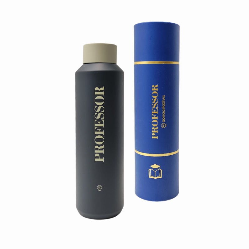 GARRAFA ACQUA PROFISSÕES PROFESSOR 600ML EM INOX REF: 10072763