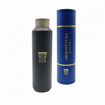 GARRAFA ACQUA PROFISSÕES ARQUITETURA 600ML EM INOX REF: 10072771