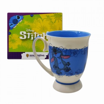 CANECA ROYAL MODELO STITCH EM CERÂMICA 300ML REF: 10025427