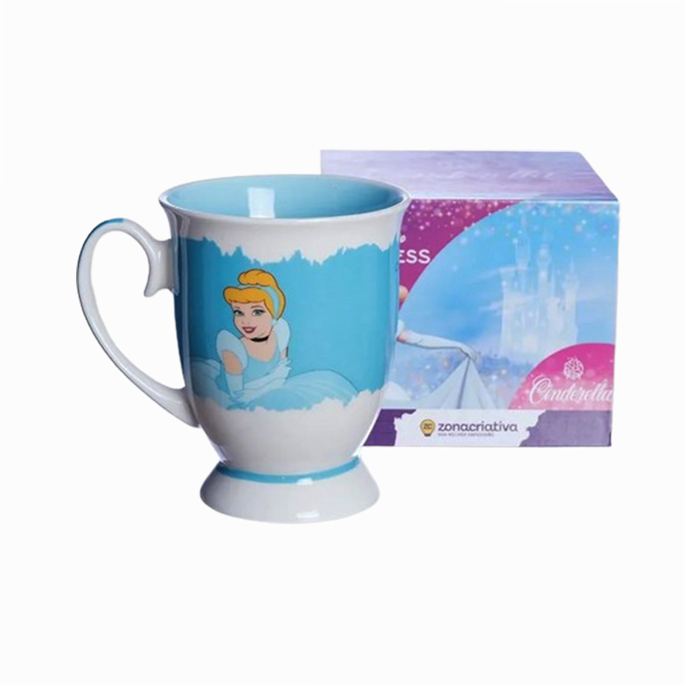 CANECA ROYAL MODELO PRINCESA CINDERELA EM CERÂMICA 300ML REF: 10025428