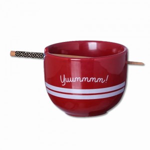 BOWL COM HASHI MODELO MICKEY 500ML EM PORCELANA REF:10025567 BOWL COM HASHI MODELO MICKEY 500ML EM PORCELANA REF:10025567