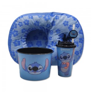 KIT ALMOFADA E BALDE DE PIPOCA STITCH EM POLIÉSTER REF: 10065191 KIT ALMOFADA E BALDE DE PIPOCA STITCH EM POLIÉSTER REF: 10065191