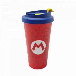 COPO DE VIAGEM MODELO SUPER MARIO EM PLÁSTICO 500ML REF: 10025587 COPO DE VIAGEM MODELO SUPER MARIO EM PLÁSTICO 500ML REF: 10025587