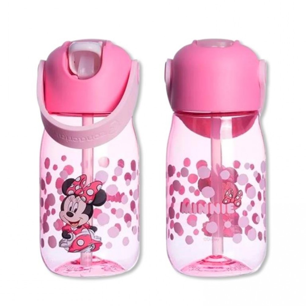 GARRAFA FLIP MODELO MINNIE EM PLÁSTICO 400ML REF: 10072887