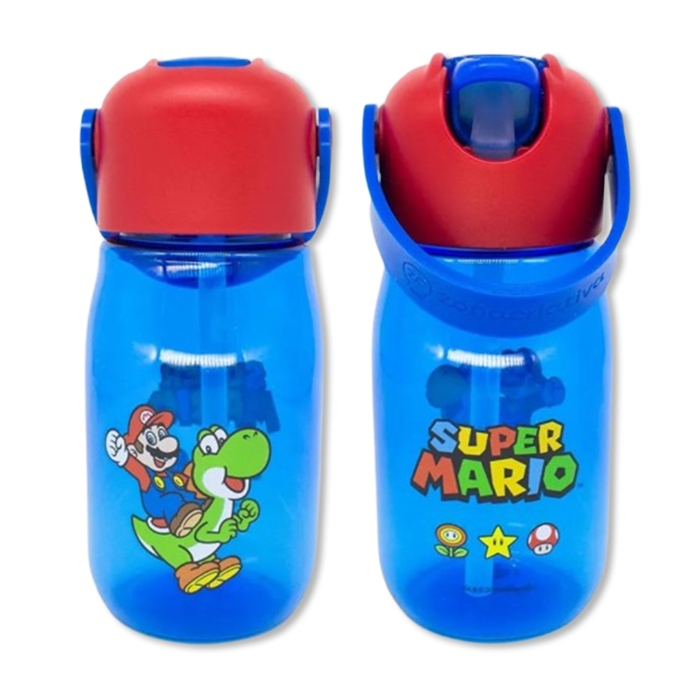 GARRAFA FLIP MODELO SUPER MARIO EM PLÁSTICO 400ML REF: 10072894