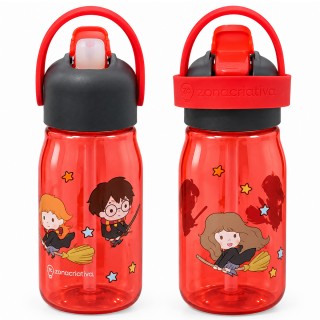 GARRAFA FLIP INFANTIL DE PLÁSTICO 400ML MODELO HARRY POTTER REF: 10072901