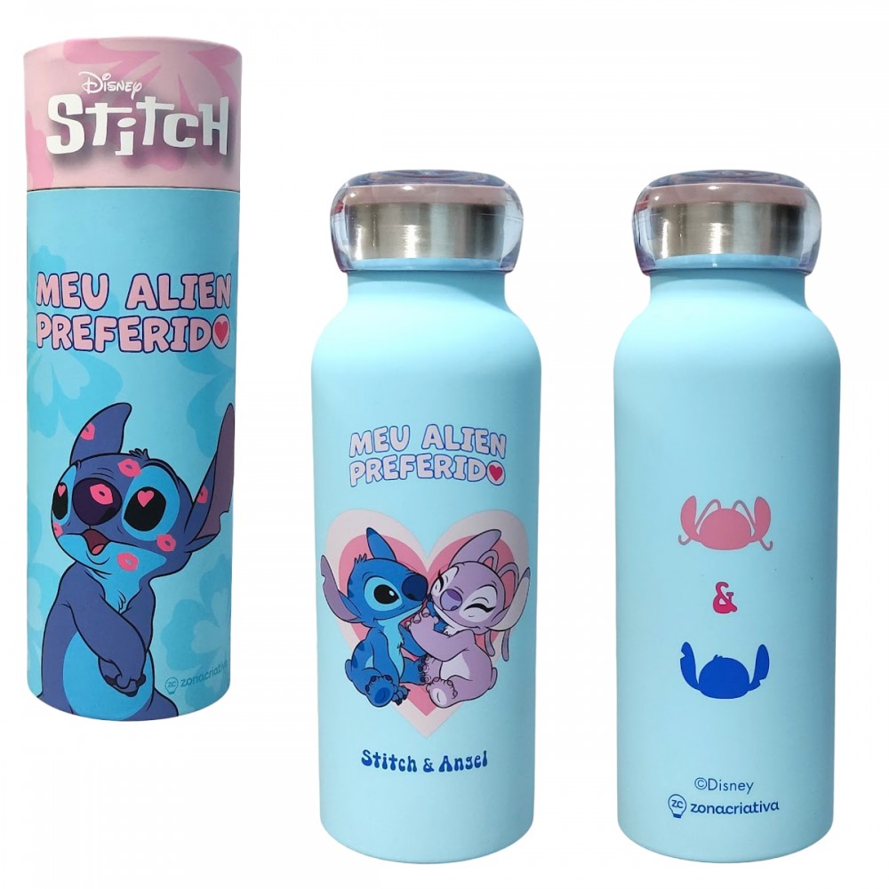 GARRAFA BUBBLE 500ML STITCH NAMORADOS REF: 10072927