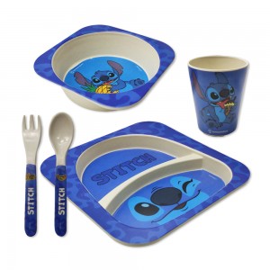 KIT CAFÉ DA MANHÃ COM PRATO, COPO, BOWL E TALHERES MODELO STITCH REF: 10025740 KIT CAFÉ DA MANHÃ COM PRATO, COPO, BOWL E TALHERES MODELO STITCH REF: 10025740