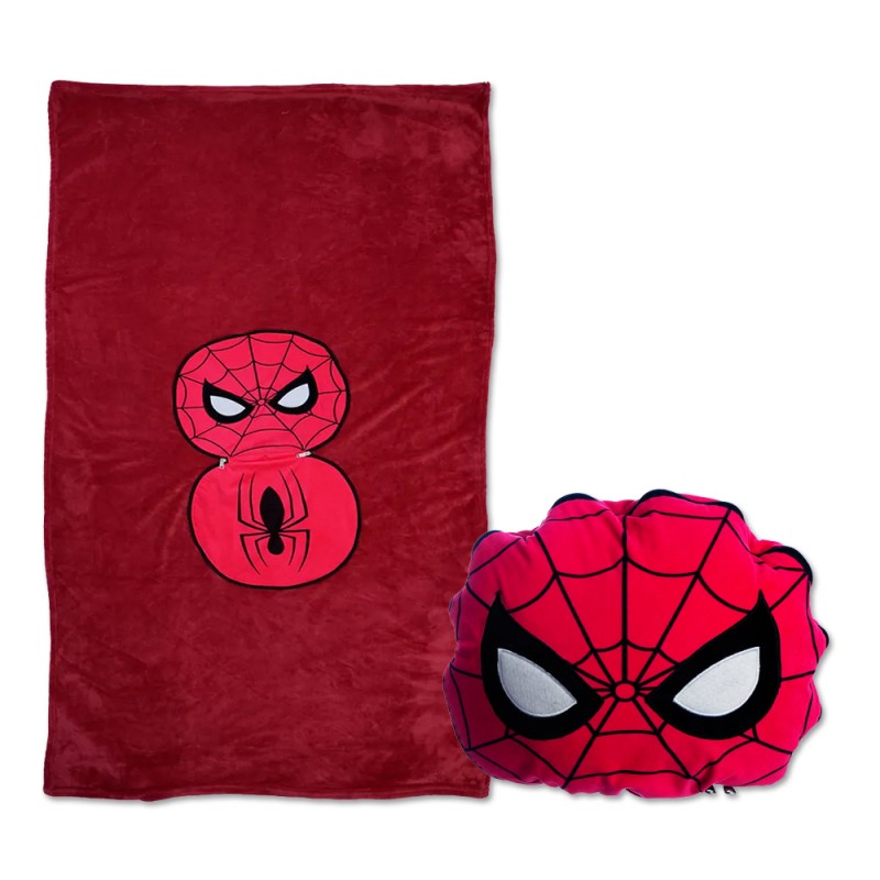 ALMOFADA 2 EM 1 MANTA COM ZÍPER MODELO HOMEM ARANHA REF: 10065247 ALMOFADA 2 EM 1 MANTA COM ZÍPER MODELO HOMEM ARANHA REF: 10065247