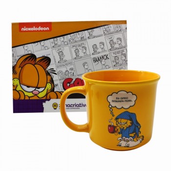 CANECA TOM MODELO GARFIELD EM CERÂMICA 350ML REF: 10025754
