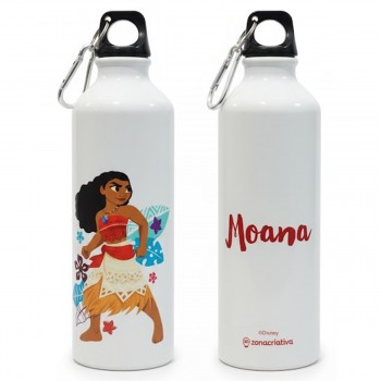 GARRAFA DE ALUMÍMIO 500ML COM MOSQUETÃO MOANA REF: 10073121
