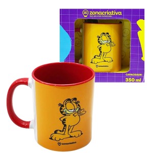 CANECA POP 350ML GARFIELD ESTOU CERTO EM CERÂMICA REF: 10025814