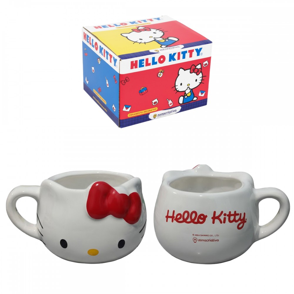 CANECA DECORATIVA MODELO HELLO KITTY DE CERÂMICA REF: 10083128 CANECA DECORATIVA MODELO HELLO KITTY DE CERÂMICA REF: 10083128