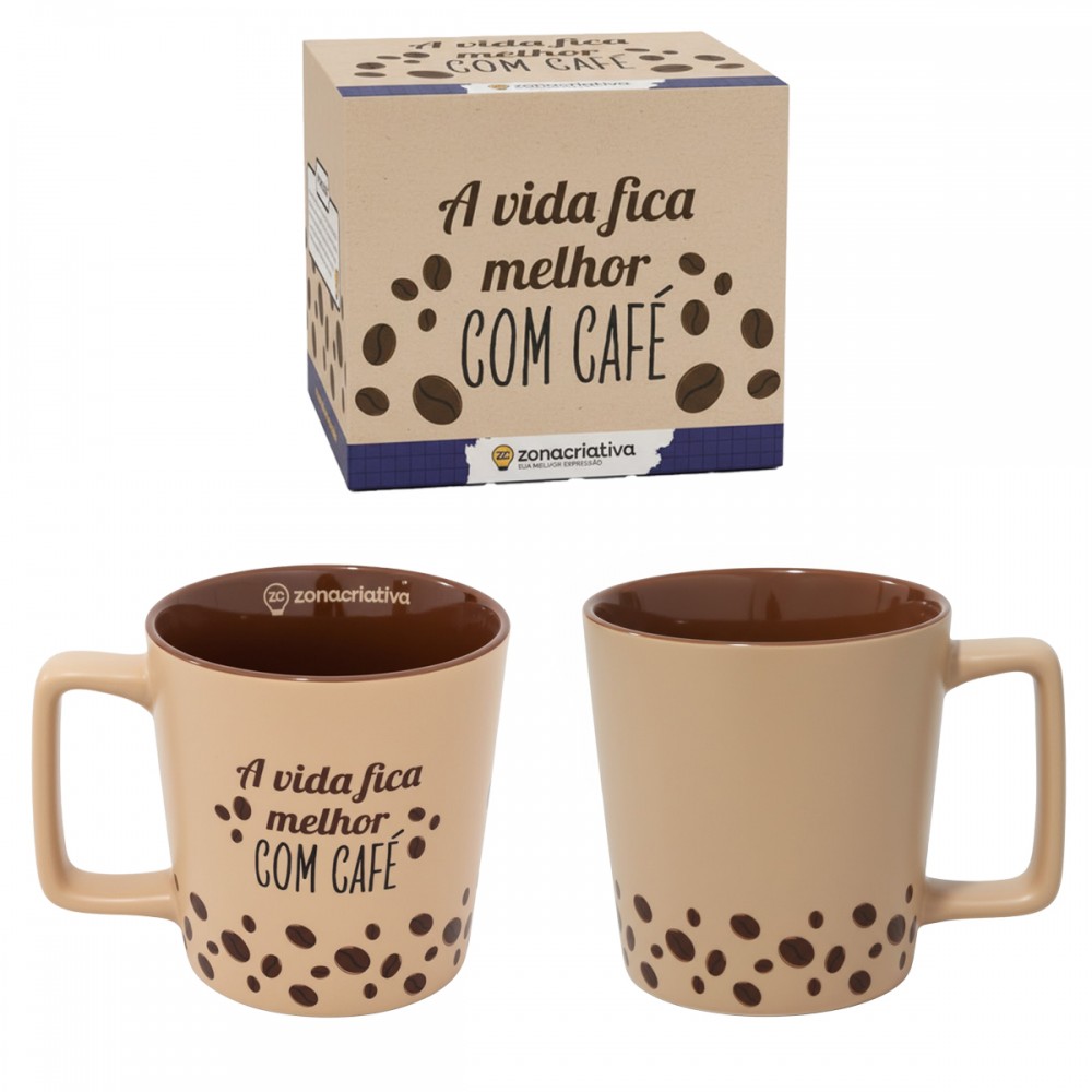 CANECA BUCK 400ML DE CERÂMICA REF: 10025860