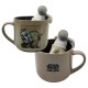 CANECA COM INFUSOR MODELO MANDALORIAN BABY YODA EM CERÂMICA 350ML REF: 10025929