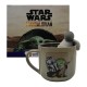 CANECA COM INFUSOR MODELO MANDALORIAN BABY YODA EM CERÂMICA 350ML REF: 10025929