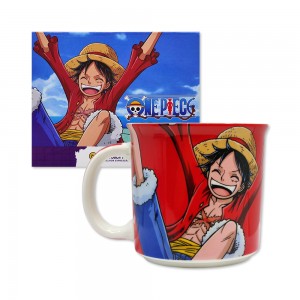 CANECA TOM MODELO MONKEY D. LUFFY EM CERÂMICA 350ML REF: 10025934 CANECA TOM MODELO MONKEY D. LUFFY EM CERÂMICA 350ML REF: 10025934