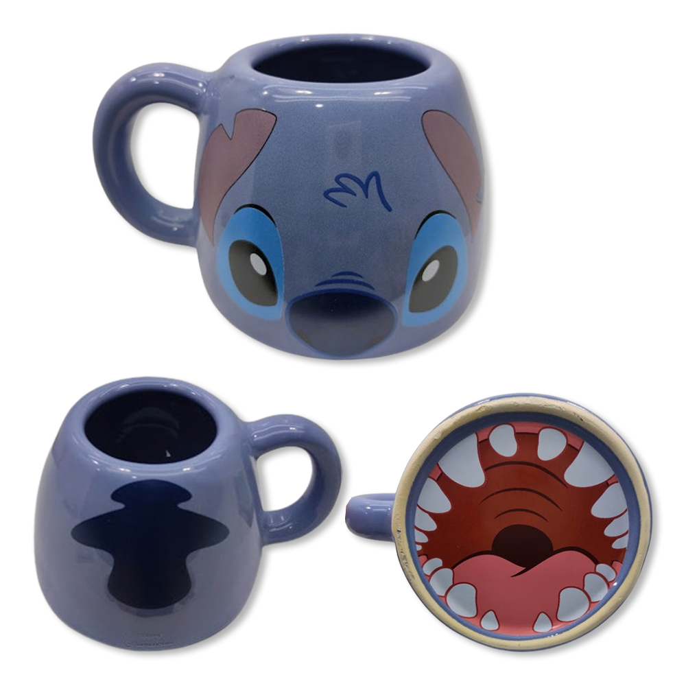 CANECA MODELO STITCH EM CERÂMICA 450ML REF: 10083146