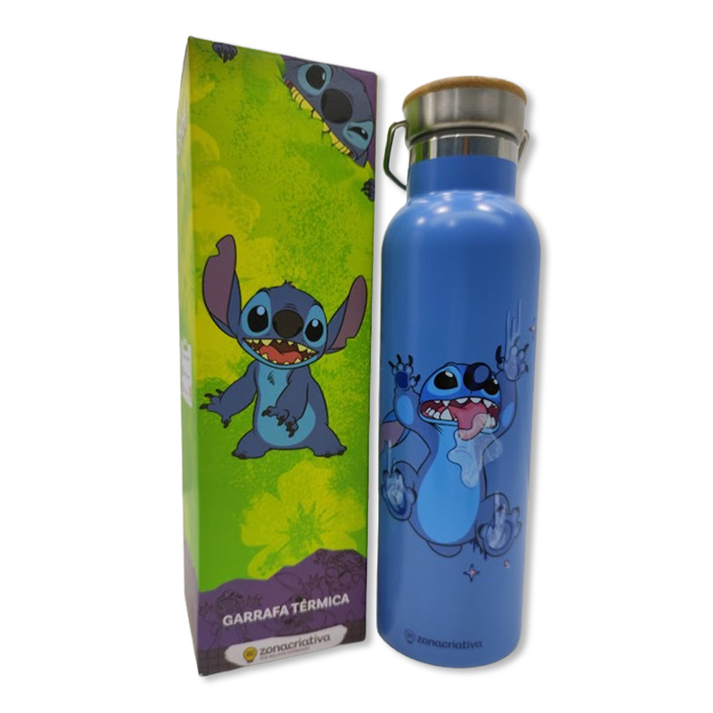 GARRAFA CAMP MODELO STITCH EM INOX 600ML  REF: 10073203