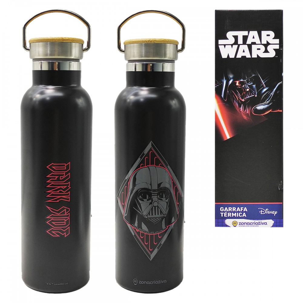 GARRAFA CAMP 600ML DARTH VADER EM ALUMÍNIO REF: 10073201