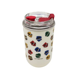 COPO NEO COM CANUDO 300ML HOGWARTS EM METAL E PLÁSTICO REF: 10026010 COPO NEO COM CANUDO 300ML HOGWARTS EM METAL E PLÁSTICO REF: 10026010