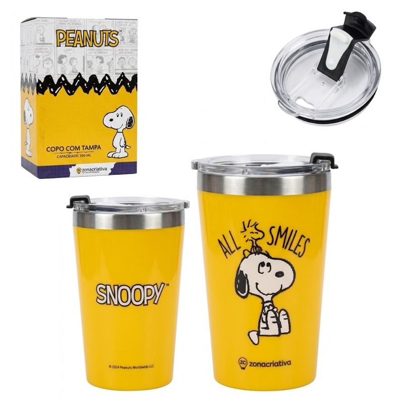 COPO VIAGEM SNAP 300ML SNOOPY REF: 10026017 COPO VIAGEM SNAP 300ML SNOOPY REF: 10026017