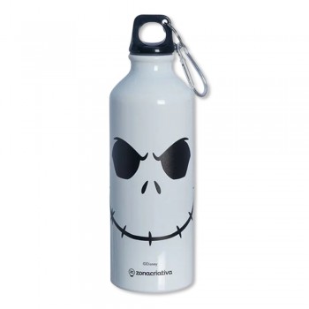 GARRAFA MOSQUETÃO MODELO JACK SKELLINGTON EM ALUMÍNIO 500ML REF: 10073275