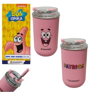 COPO NEO COM CANUDO 300ML PATRICK ESTRELA REF: 10073316