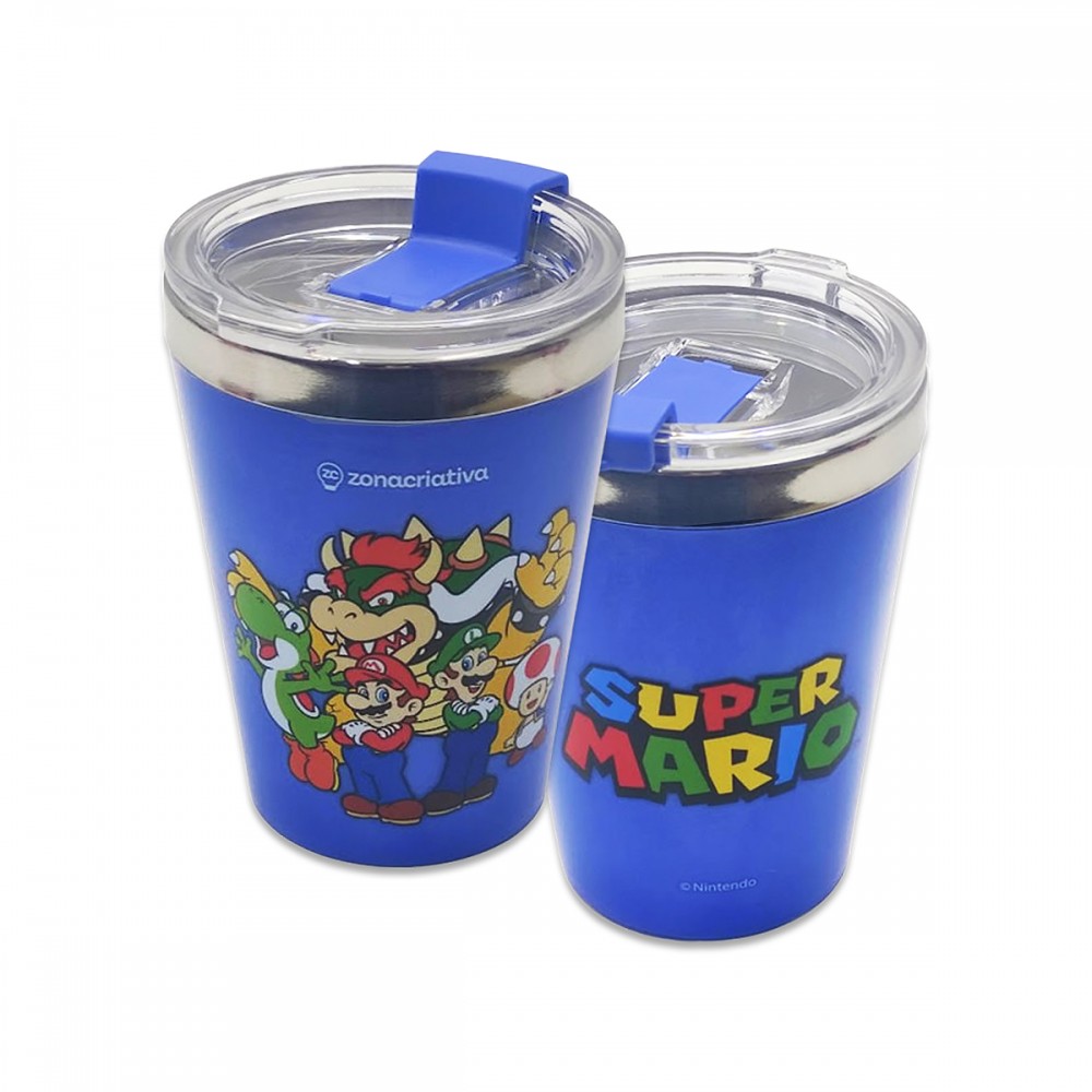COPO VIAGEM SNAP MODELO SUPER MARIO AND FRIENDS 300ML REF: 10026051