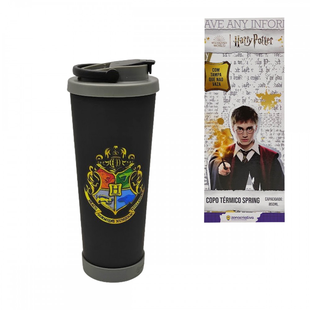 COPO SPRING HOGWARTS 850ML EM METAL E PLÁSTICO REF: 10026061 COPO SPRING HOGWARTS 850ML EM METAL E PLÁSTICO REF: 10026061