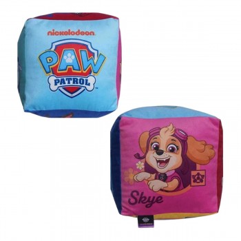 ALMOFADA FORMATO CUBO MODELO PATRULHA CANINA EM FIBRA REF: 10065352