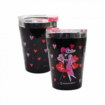 COPO DE VIAGEM SNAP MODELO JACK AND SALLY 300ML REF: 10026380