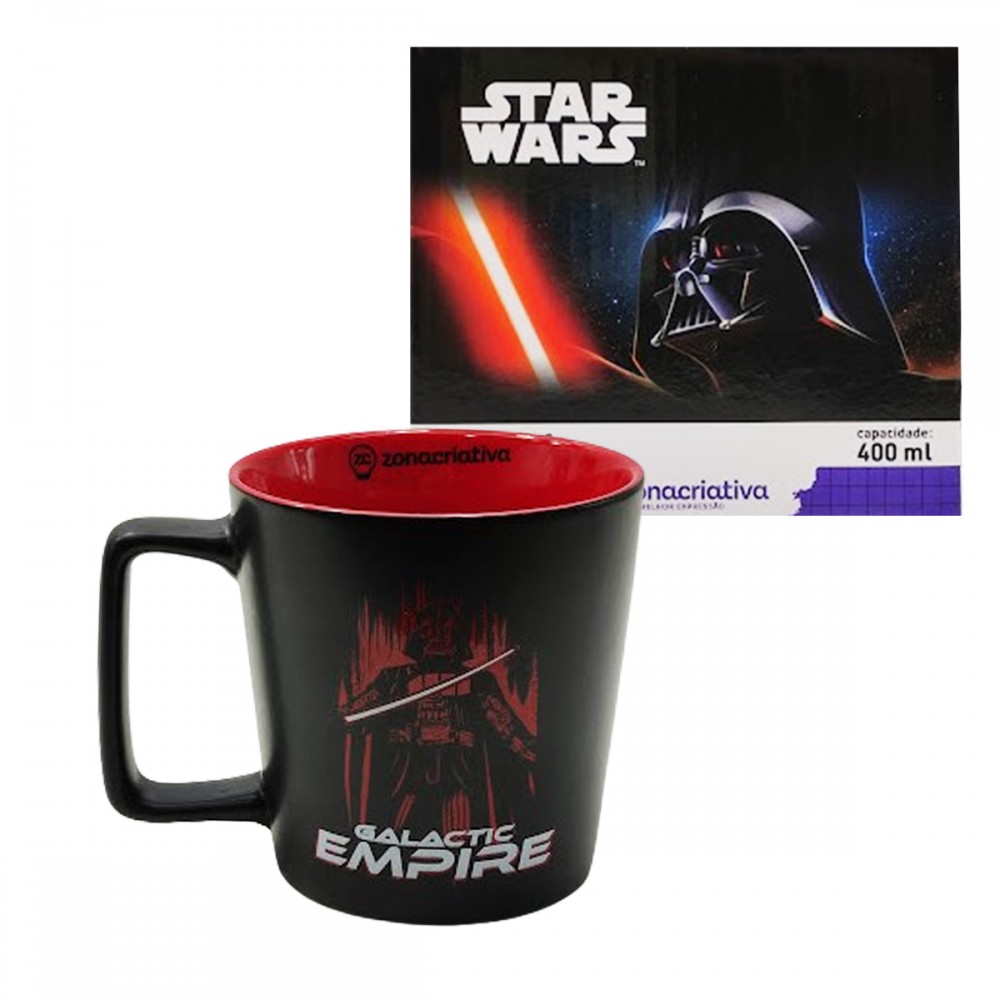 CANECA BUCK 400ML GALACTIC EMPIRE VADER EM CERÂMICA REF: 10026417 CANECA BUCK 400ML GALACTIC EMPIRE VADER EM CERÂMICA REF: 10026417