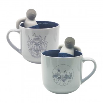 CANECA COM INFUSOR MODELO HOGWARTS EM CERÂMICA 350ML REF: 10026421