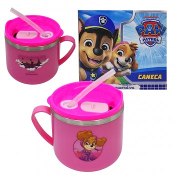 CANECA FLIP 250ML PATRULHA CANICA SKYE EM METAL E PLÁSTICO REF: 10026451
