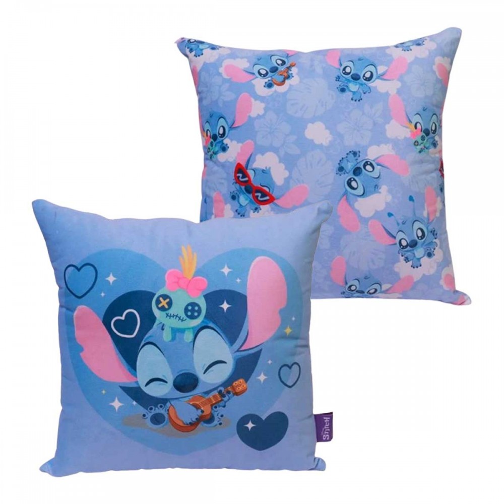 ALMOFADA MODELO STITCH VOODOO EM FIBRA E VELUDO REF: 10065416