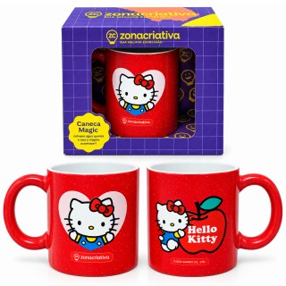 CANECA MAGIC DE CERÂMICA 350ML MODELO HELLO KITTY REF: 10026464