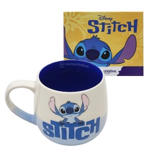 CANECA MAGGIE 400ML STITCH PISCADINHA EM CERÂMICA REF: 10026494
