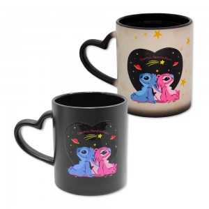 CANECA MAGIC MODELO STITCH & ANGEL EM CERÂMICA 300ML REF: 10026508