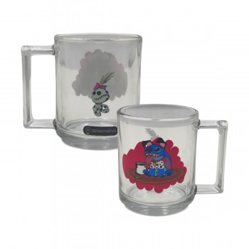 CANECA VENEZA MODELO STITCH 101 DALMATAS EM VIDRO 250ML REF: 10026520
