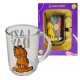 CANECA VERONA 300ML GARFIELD EM VIDRO REF: 10026531